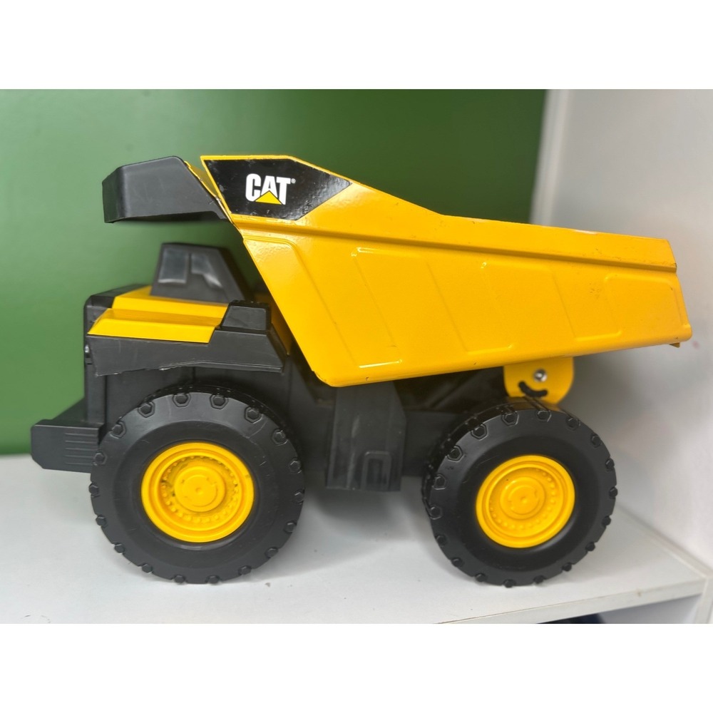 CAT Construction Steel Dump Truck Toy Yellow Black Caterpillar Heavy Duty